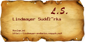 Lindmayer Sudárka névjegykártya
